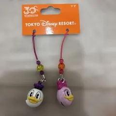 東京ディズニーリゾート ドナルド・デイジー ストラップセット　30周年