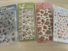 ぷくぷくシール 4シートセット