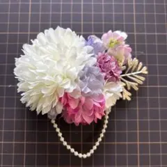 卒業式　入学式　コサージュ　髪飾りにも使用可能　　K03