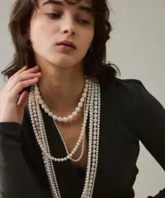 ホワイトパール 3連ネックレス