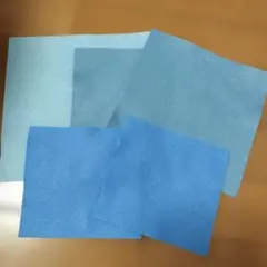 青系フェルト生地セット（複数サイズ）
