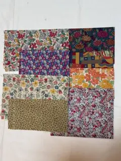 036 リバティプリントビンテージ生地 カットクロス 8種セット