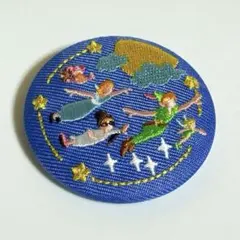 ［匿名配送］Disneycharacters/刺繍缶バッチ/ピーターパン