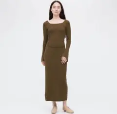 ユニクロ✕マメクロゴウチ　3Dリブニット セットアップ