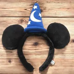 東京ディズニーリゾート限定 ソーサラーミッキー マウス カチューシャ 帽子付き