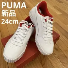 新品PUMA Carinaスニーカー ホワイト レッドのサムネイル
