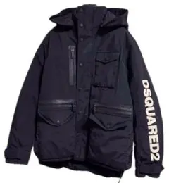 定価34万！ディースクエアード2 SKIフードダウンジャケット 黒48 アウター