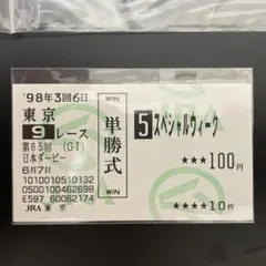 エルコンドルパサー ジャパンカップ 現地的中単勝馬券 - メルカリ