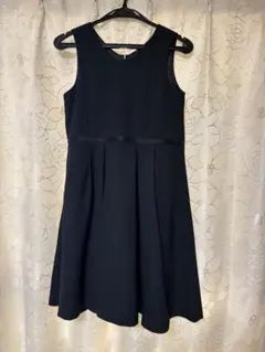 キッズ ワンピースCOMME CA ISM 黒 Aラインドレス 160A