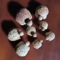 手捻りカメ　大・中・小　まとめ売り　素焼き　日本製