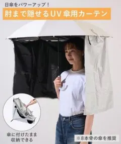 スリーコインズ　UVカット率99％　UV傘用カーテン　スリコのサムネイル