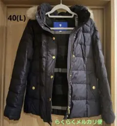ブルーレーベルクレストブリッジ ダウンジャケット(ネイビー)　40(L)サイズ