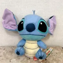 美品 スティッチ ぬいぐるみ 大きめ 20cm ディズニー リロ＆スティッチ 青