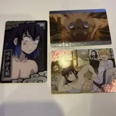 鬼滅の刃 コレクターズカード ウエハースカード 嘴平伊之助 3点セット