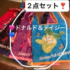 新品　ドナルドダック＆デイジーダック　ディズニーランド限定　エコバッグ　袋部のみのサムネイル