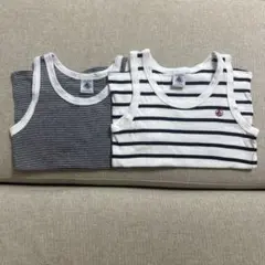 《お値下げ》PETITBATEAU タンクトップ2点セット 6ans/116cmのサムネイル