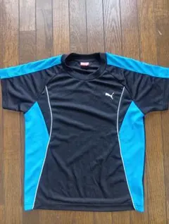 PUMA スポーツ用シャツ 黒/青 140サイズ