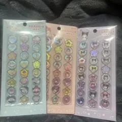 サンリオ　おはじきふうシール　３つセット　正規品　シナモン　マイメロ　クロミ