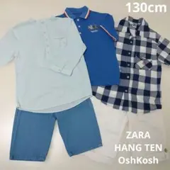 半袖 七分袖 ハーフパンツ シャツ 130cm 男の子 春夏 まとめ売り