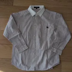 BURBERRY ストライプ ボタンダウンシャツ130