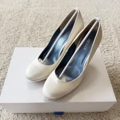 値下げBENIR ホワイト ウェディングシューズ