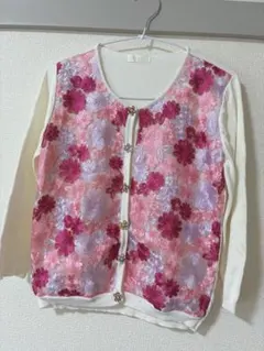 チェリーアン　cherryann ビジュー　刺繍　カーディガン