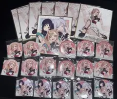 超かぐや姫！ くじクリフ ミニ色紙 缶バッジ 月見ヤチヨ 集合 計12点