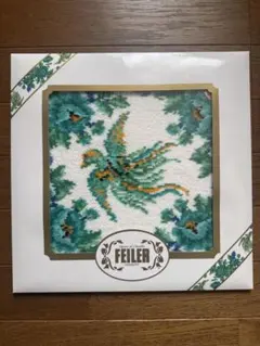 【新品 箱付き】FEILER フェイラー ハンカチ 鳥柄 ドイツ製 シュニール織