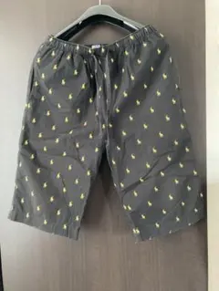 ポロ　ラルフローレン　黒　ハーフパンツ　総柄