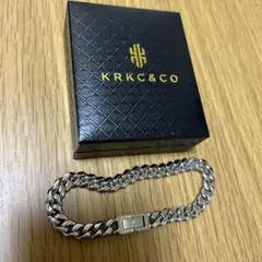 KRKC&CO シルバーブレスレット ステンレス　喜平