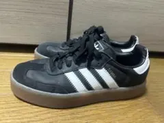 【adidas Samba】 23.5 ブラック 厚底　サンバ