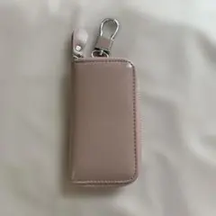 最終値下げ！ ピンクの合成皮革キーケース