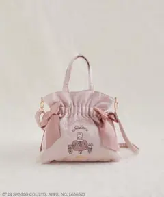 Maison de FLEUR Marroncreamダブルリボン2Wayトート
