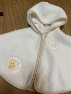 ミキハウス フード付きポンチョ　フリーサイズ