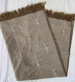 サンローラン　YSL 大判ストール　ブランケット　毛布　膝掛け　マルチカバー