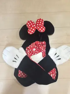 ミニー　マフラー　フード付きマフラー　ファンキャップ