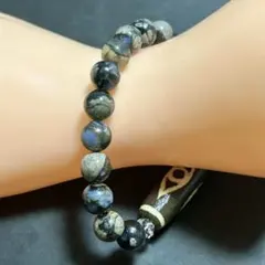 ケセラストーン　佛眼天珠　ボタン水晶　天然石　パワーストーン　ブレスレット