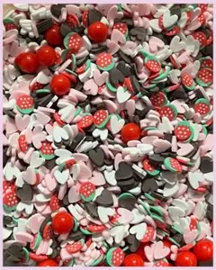 【20ｇ】ポリマークレイ イチゴ チョコ