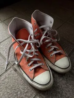 コンバース All STARハイカット 27.5 オレンジ