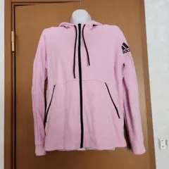 ⭐ブランド⭐adidas フルジップ パーカー 薄ピンク