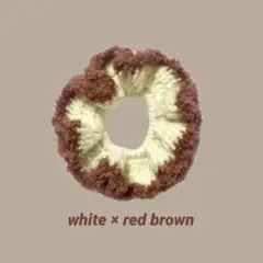 シュシュ 編み物 かぎ編み ハンドメイド ヘアアクセ