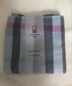 ★プロフ必読★ 今治タオル ハンドタオル ハンカチ　チェック柄 ブルー系 未使用