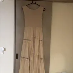 FRAY I.D フレイアイディー ニットコンビタックティアードワンピース