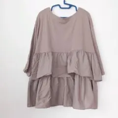 HK worksLondon 新品未使用フリルTシャツ ティアードPO A341