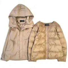 美品　アーバンリサーチドアーズ　マウンテンパーカー　長袖ダウンライナー　ベージュ