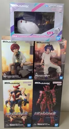 ジークアクス　赤いガンダム　ジフレド　白いガンダム　マチュ　シュウジ　ハロ