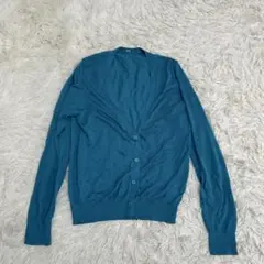 ✨ UNIQLO ユニクロ　ライトＶネックカーディガン　ブルー
