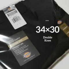 34×30【新品・未使用】ディッキーズ　ダブルニー　85283　・BLACK・