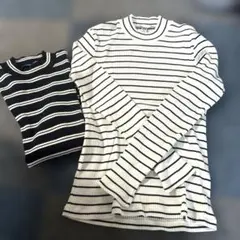 お値下げ中⭐︎UNIQLO リブボーダー　2枚