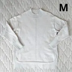 毛玉になりにくい ニットプルオーバー 長袖 Mサイズ ライトブルー